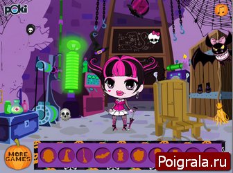 Картинка к игре Лентяйка Дракулаура в хелоуин